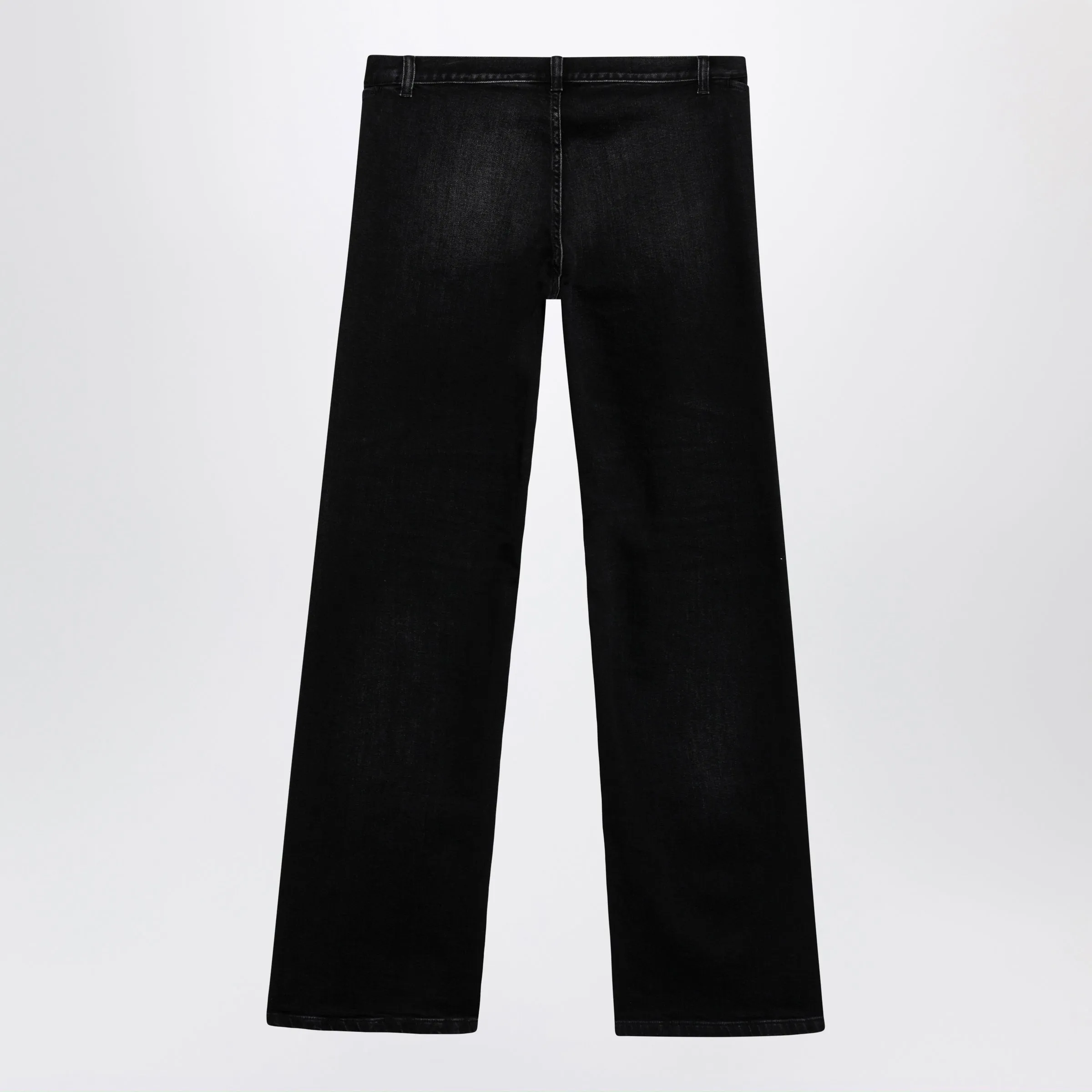 Black Stretch Denim Trousers With Washed Effect sold by Wanan Luxury product image thumbnail 2