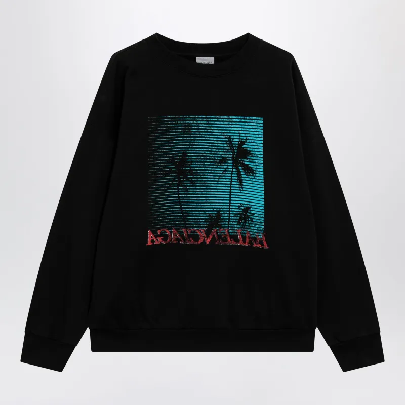 Black Sweatshirt With Logo Print made by Balenciaga