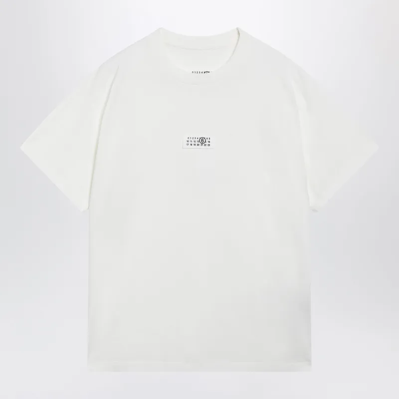 White Cotton Jersey T-Shirt With Logo Patch made by Maison Margiela