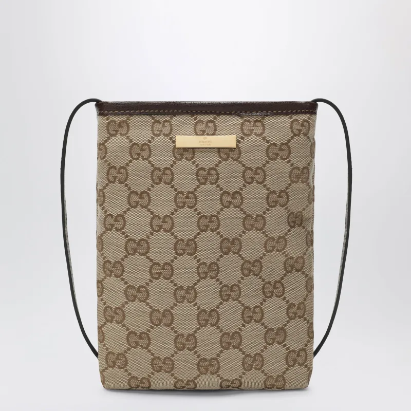 Smartphone Pouch In Sand/Brown Gg Canvas made by Gucci