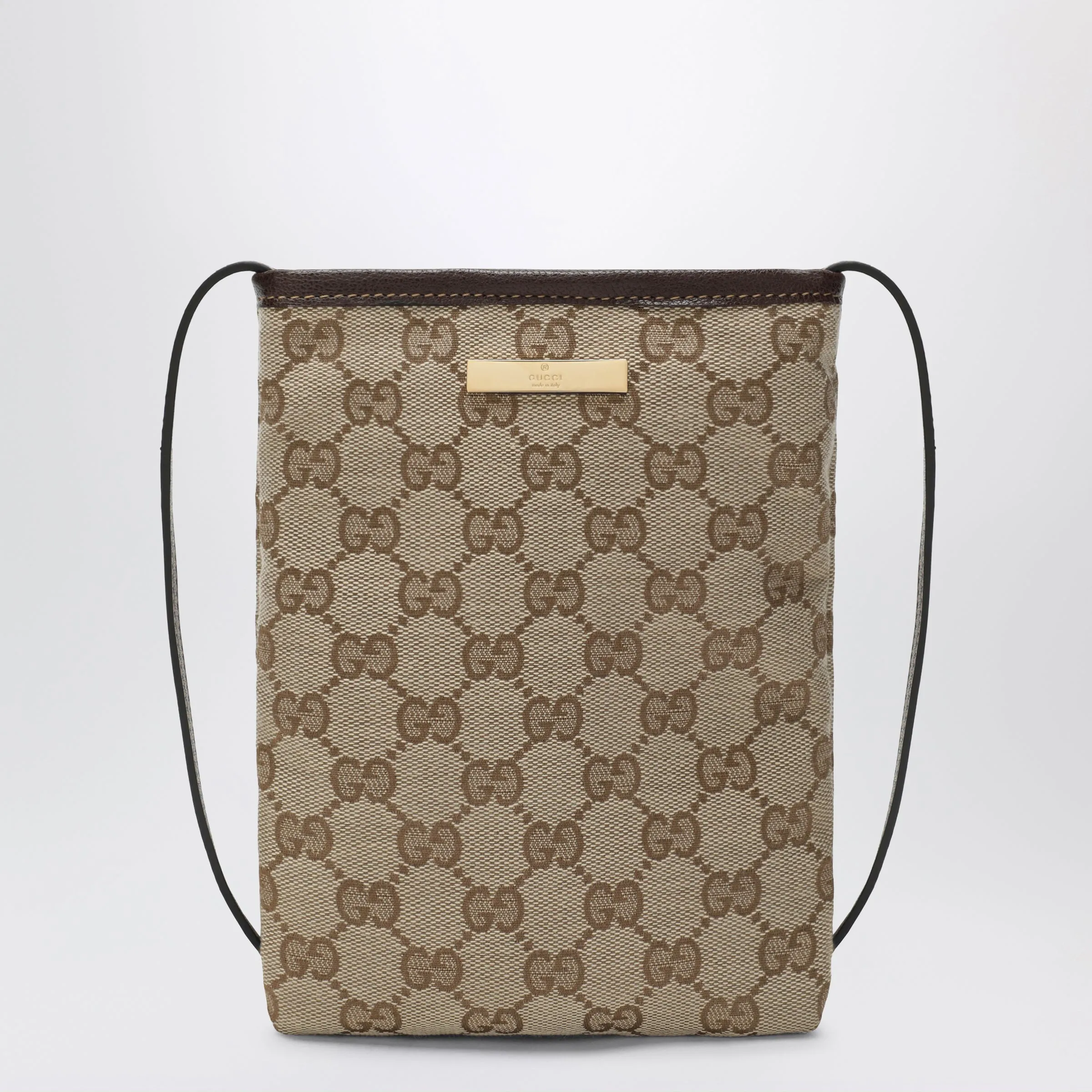 Smartphone Pouch In Sand/Brown Gg Canvas sold by Wanan Luxury