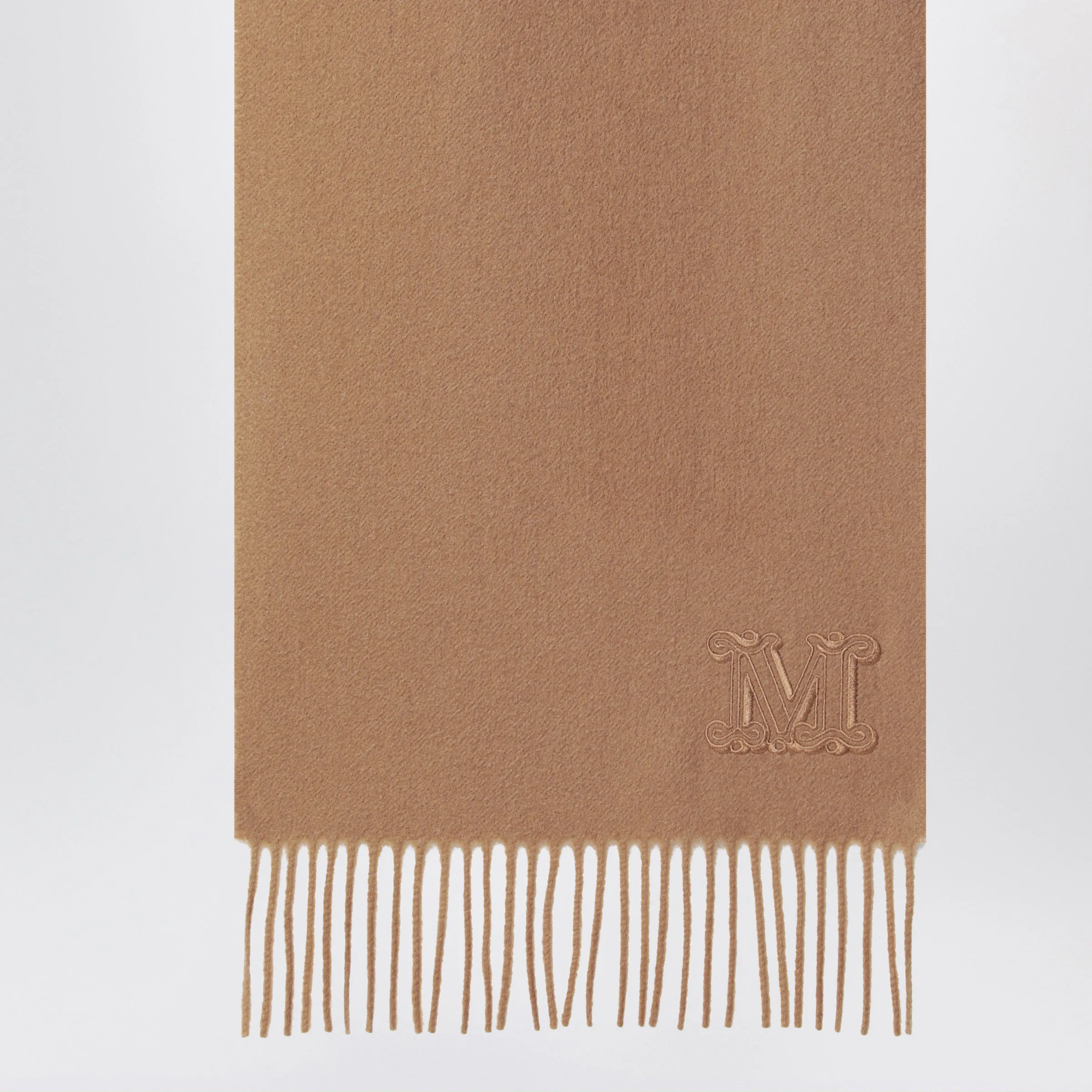 Camel-Colored Cashmere Scarf sold by Wanan Luxury product image thumbnail 2