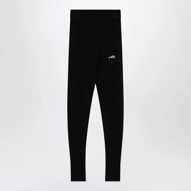Black Techwear Viscose Leggings made by Balenciaga