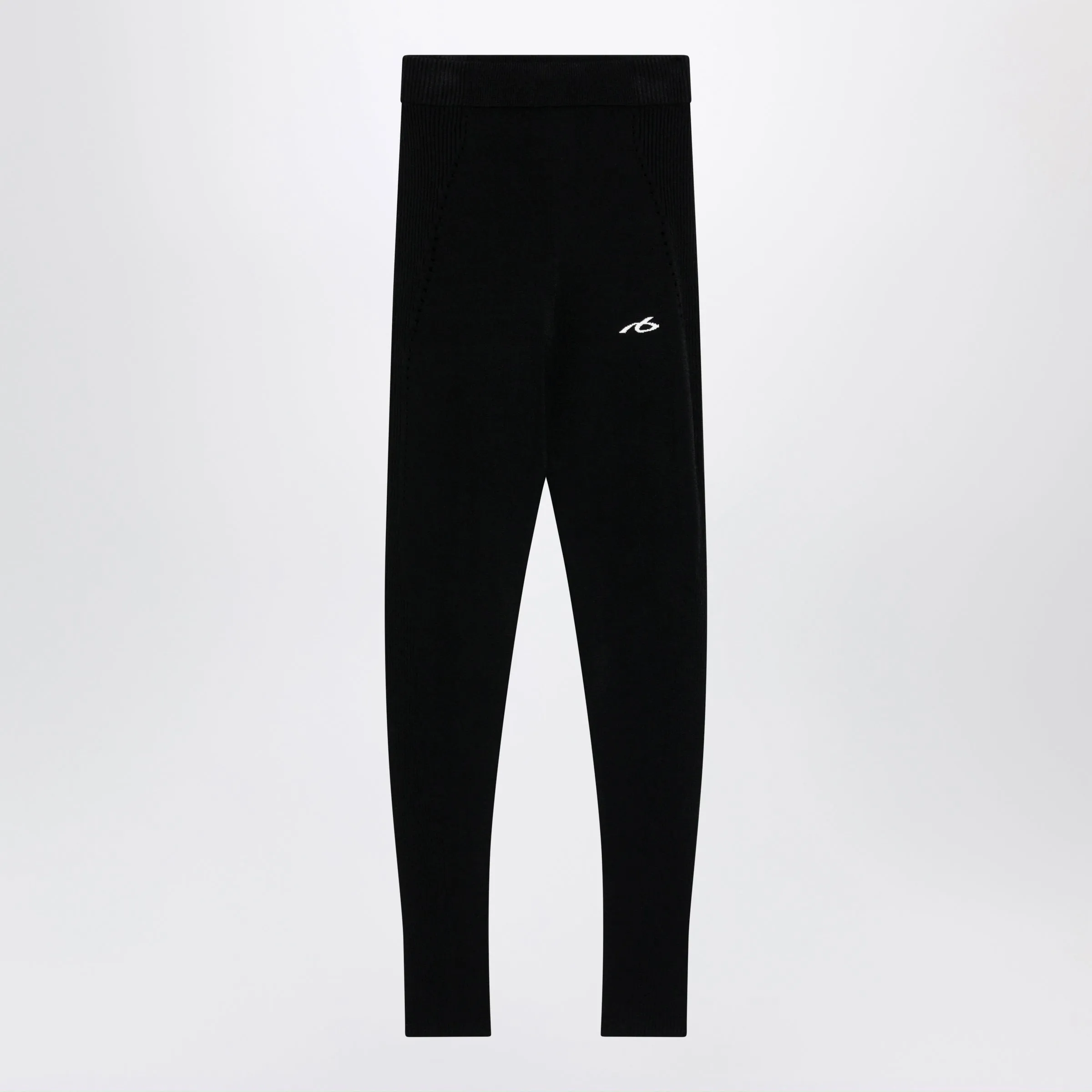 Black Techwear Viscose Leggings sold by Wanan Luxury