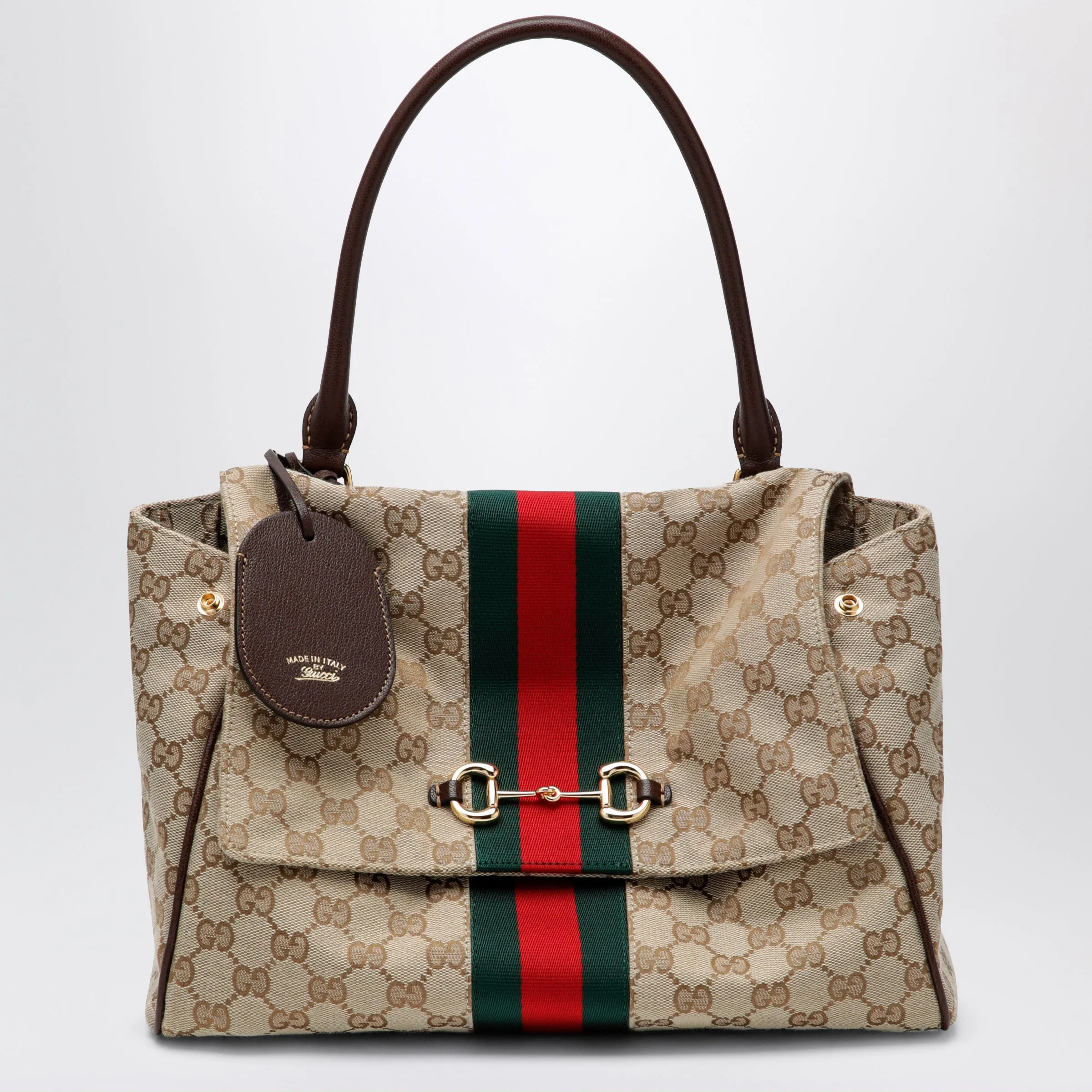 Medium Paparazzo Top-Handle Bag In Gg Canvas, Brown sold by Wanan Luxury