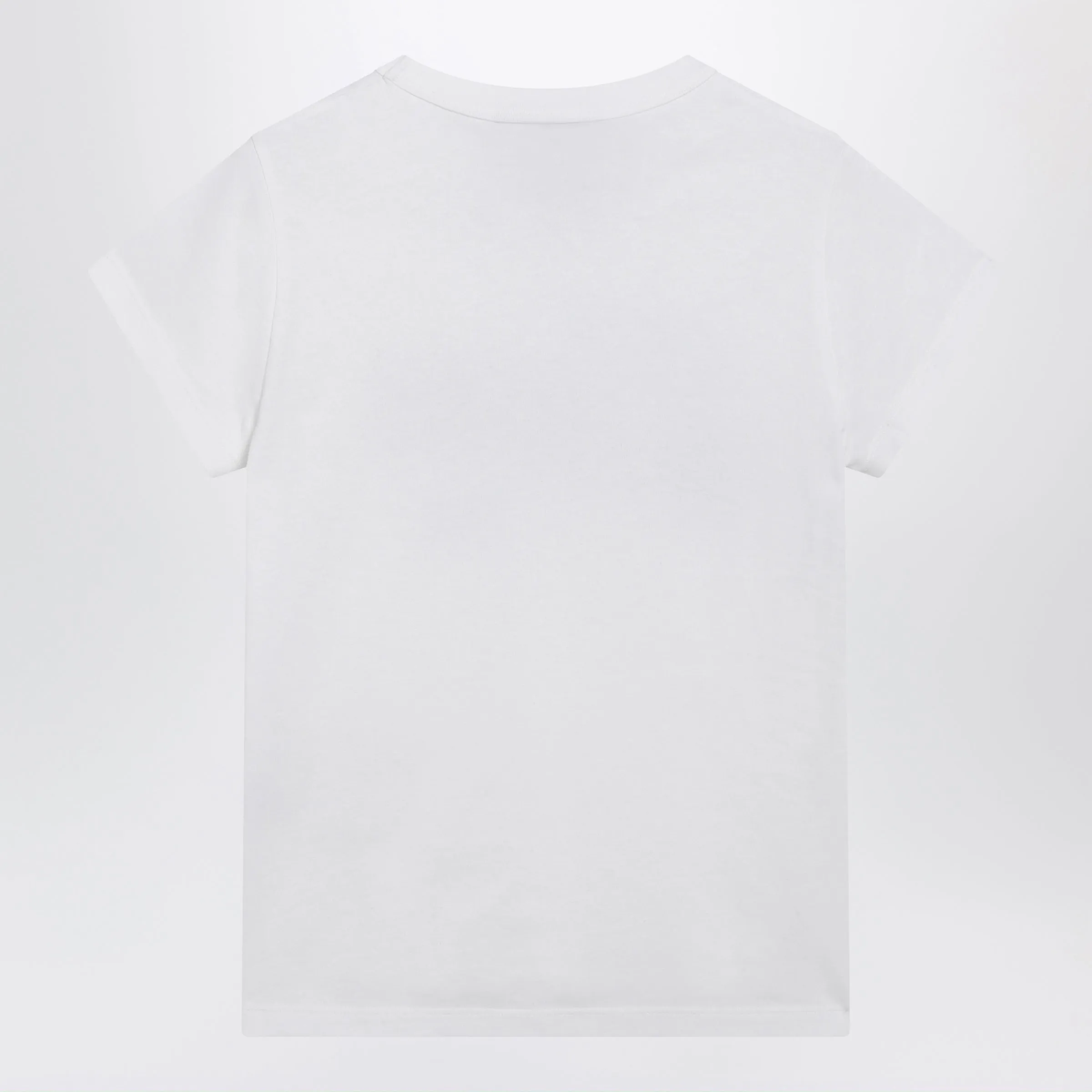 White Cotton T-Shirt With Logo Print sold by Wanan Luxury product image thumbnail 2