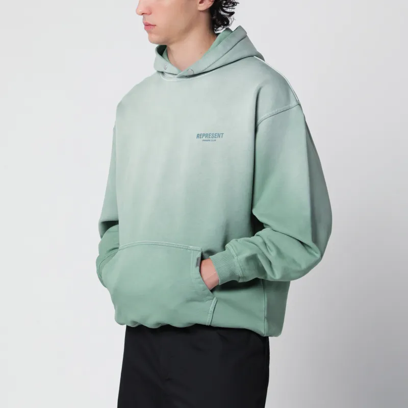 Washed Aloe Green Hoodie made by Represent