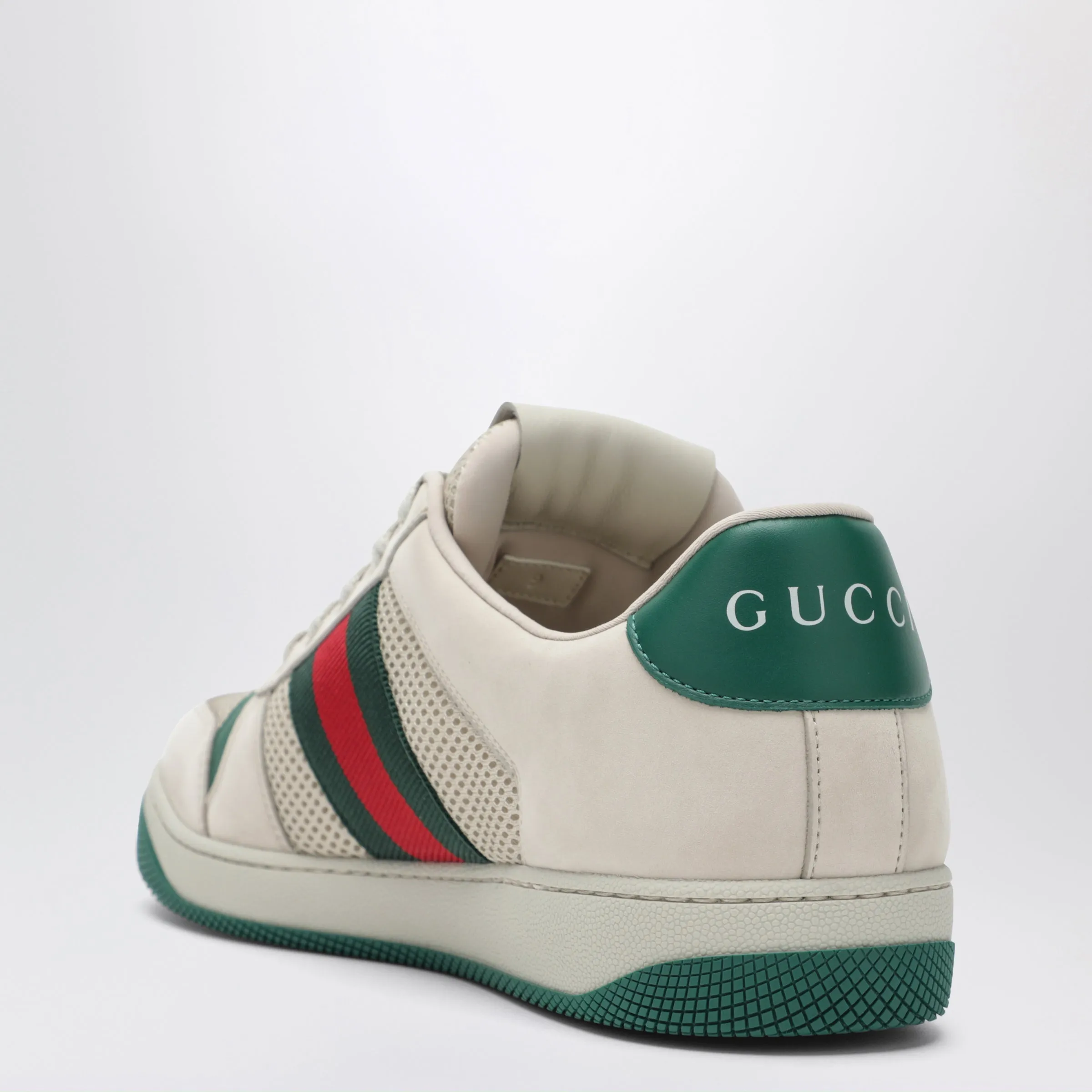 Screener Sneakers In White/Green Mesh And Leather sold by Wanan Luxury product image thumbnail 2