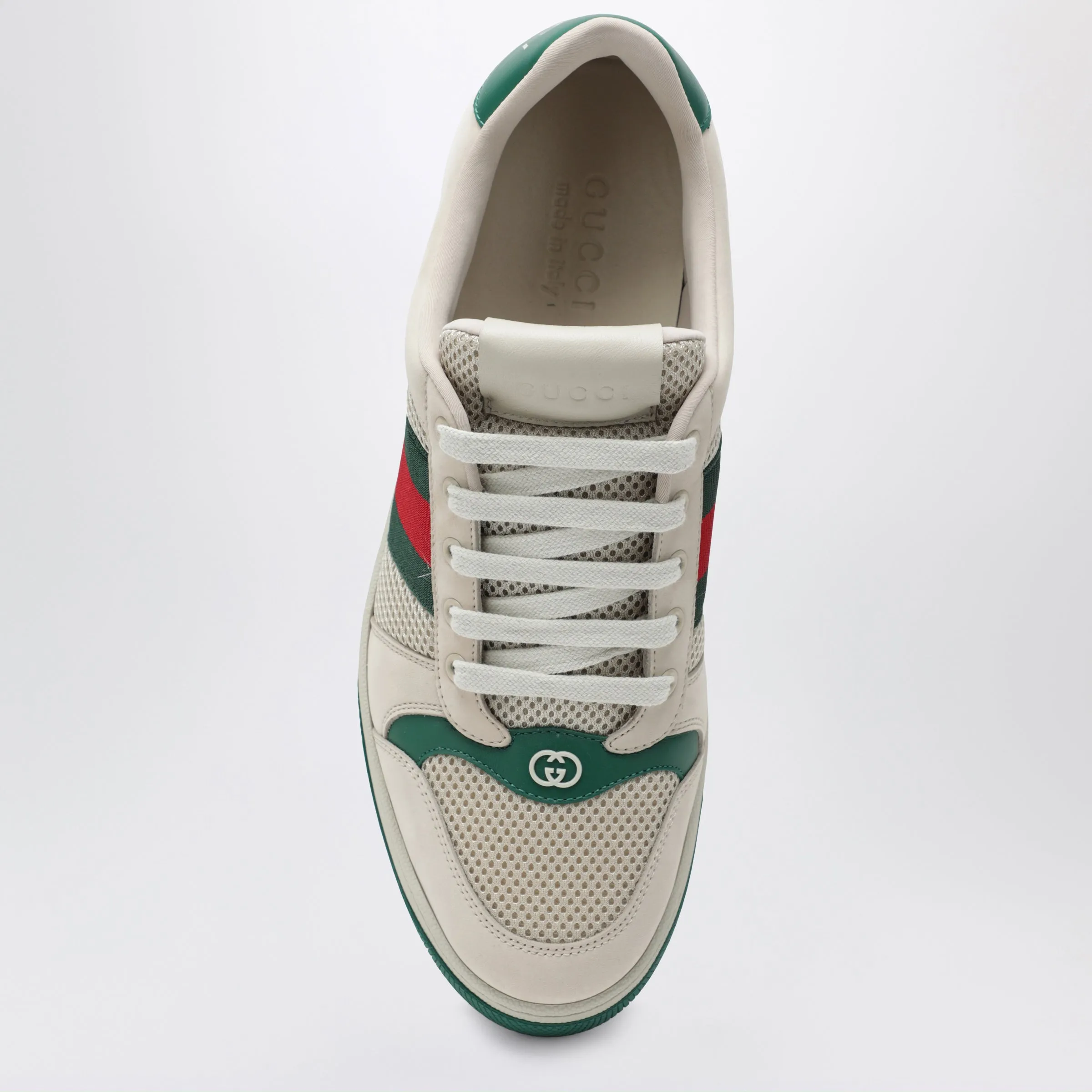 Screener Sneakers In White/Green Mesh And Leather sold by Wanan Luxury product image thumbnail 3