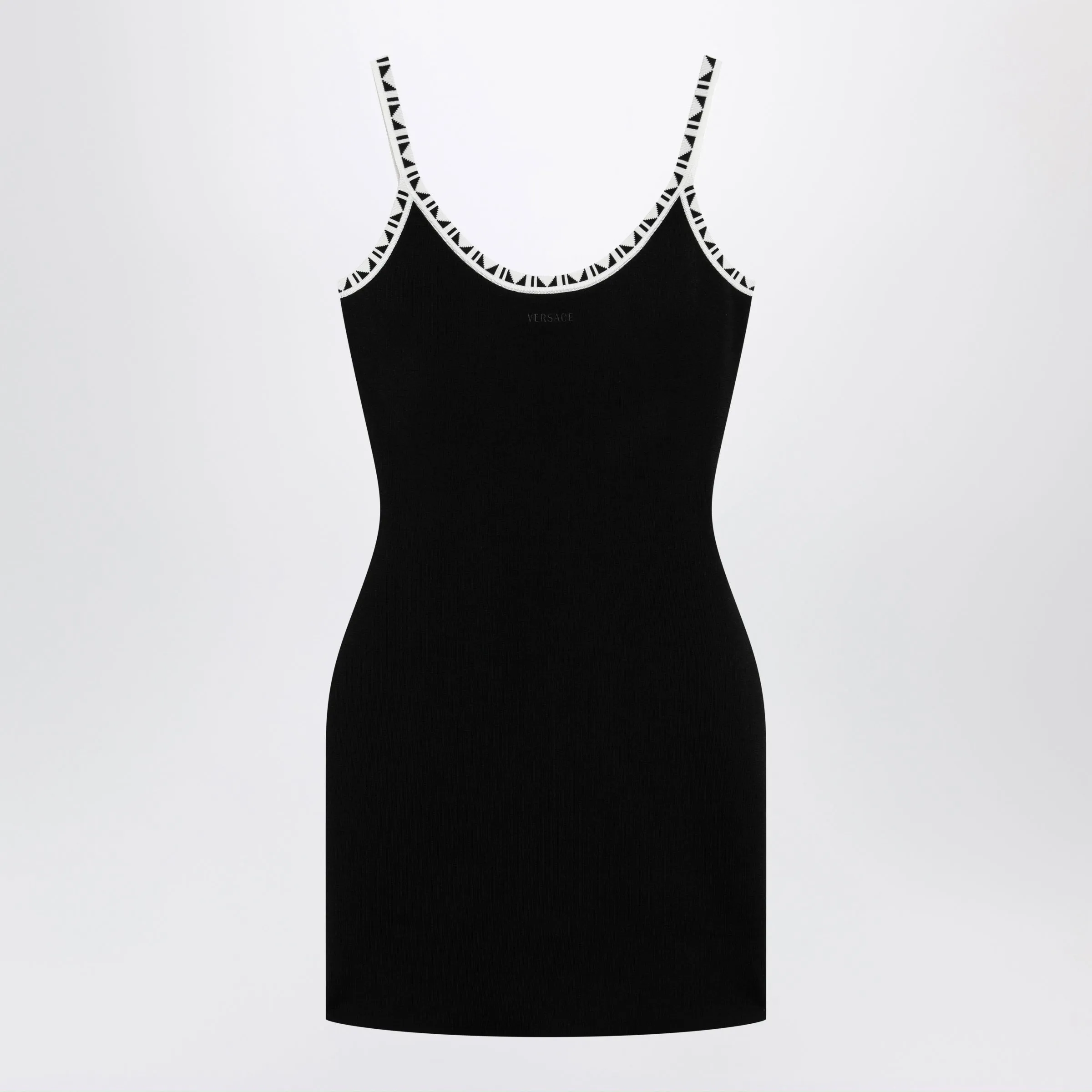 Black Stretch Viscose Mini Dress sold by Wanan Luxury
