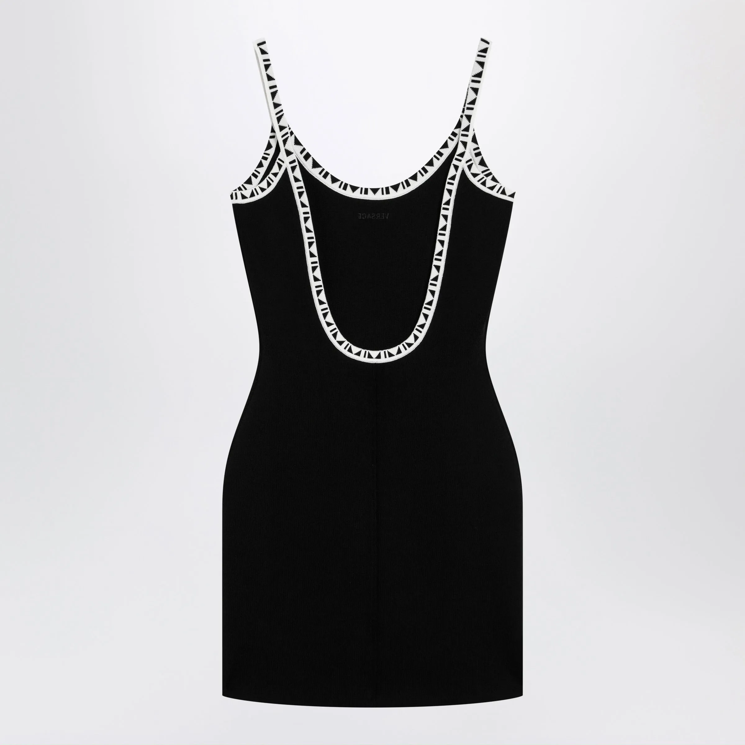 Black Stretch Viscose Mini Dress sold by Wanan Luxury product image thumbnail 2