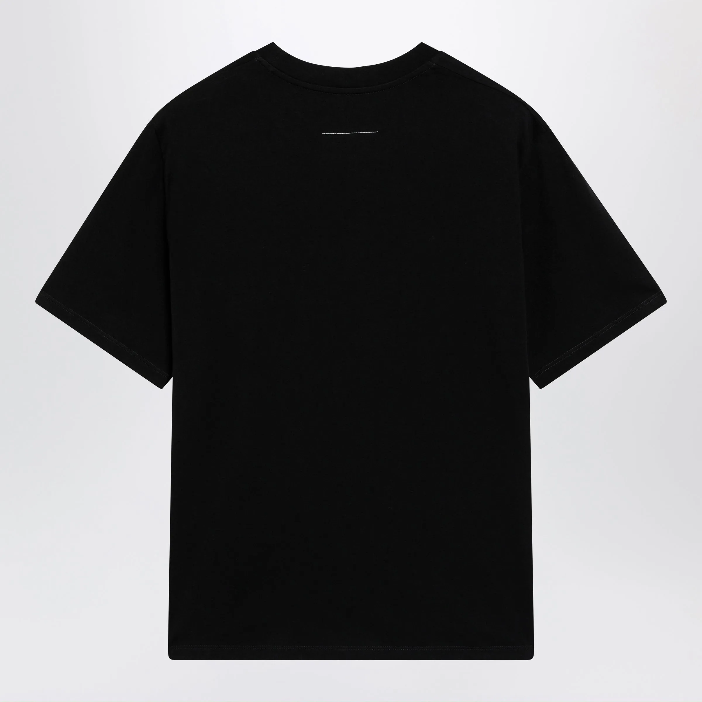 Black Draped T-Shirt With Logo Patch sold by Wanan Luxury product image thumbnail 2