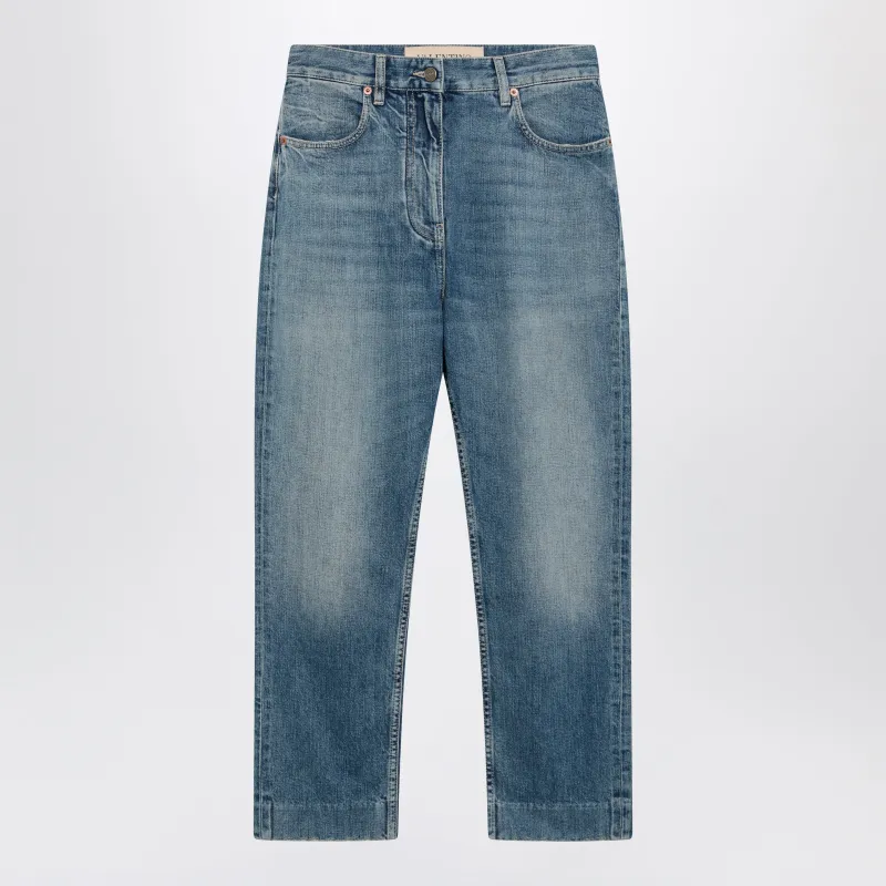 Medium Blue Jeans With V Patch Detail On The Back made by Valentino Garavani
