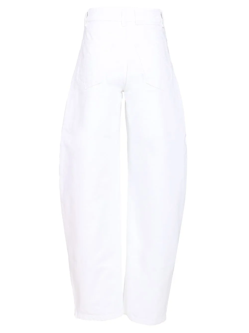 Rounded Trousers Jeans White sold by Wanan Luxury product image thumbnail 2