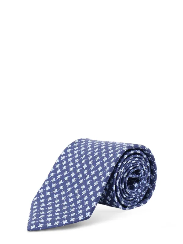 Cyrus Silk Tie With Shark Print made by Salvatore Ferragamo