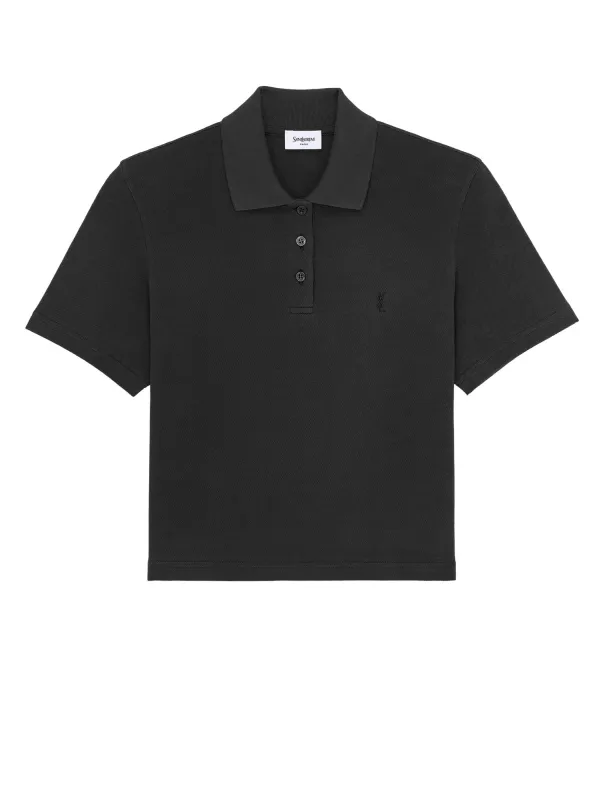 Cassandre Cotton Piqué Cotton Polo Shirt made by Yves Saint Laurent
