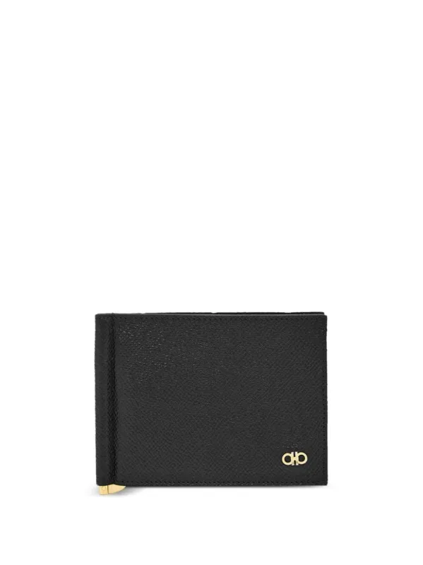 Grained Leather Bi-Fold Wallet made by Salvatore Ferragamo