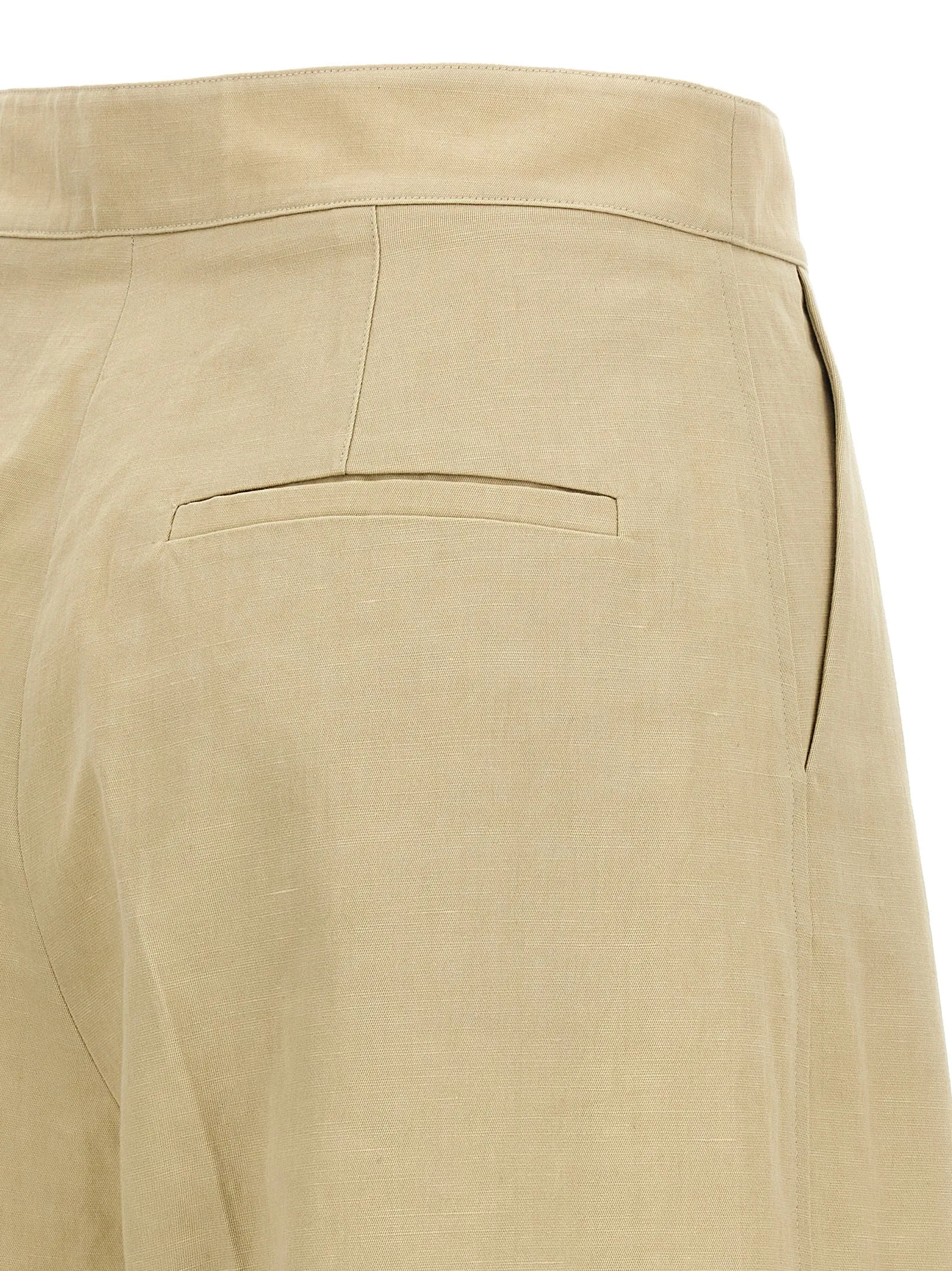 Linen Trousers Pants Beige sold by Wanan Luxury product image thumbnail 4