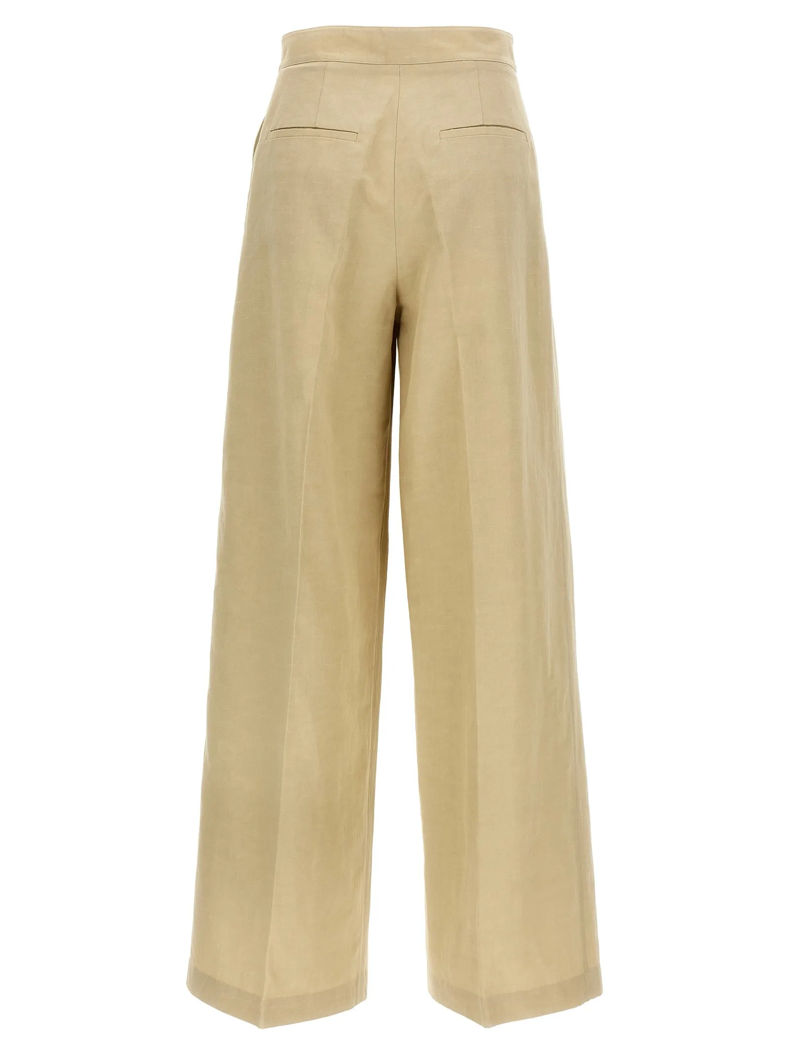 Linen Trousers Pants Beige sold by Wanan Luxury product image thumbnail 2