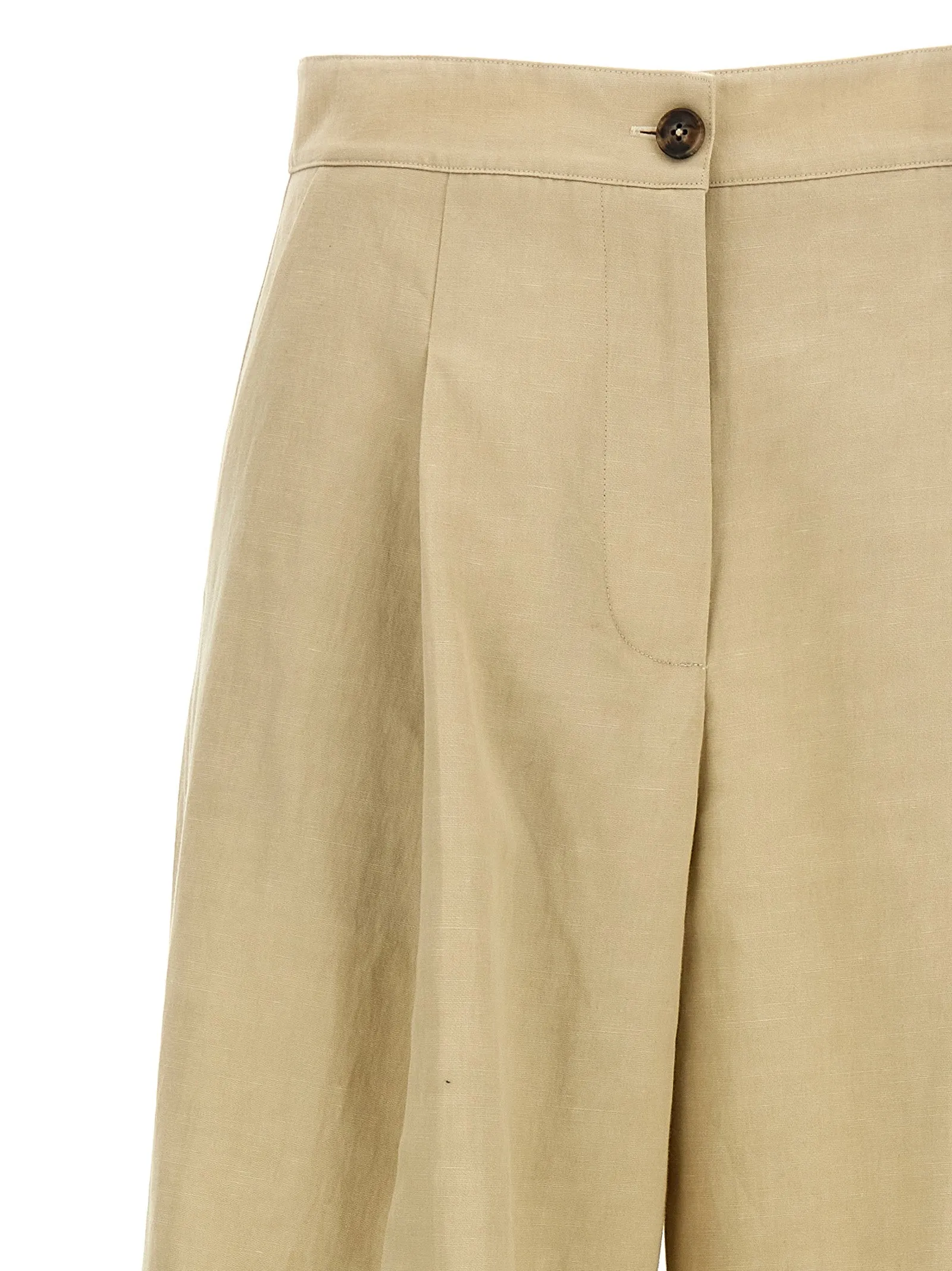 Linen Trousers Pants Beige sold by Wanan Luxury product image thumbnail 3