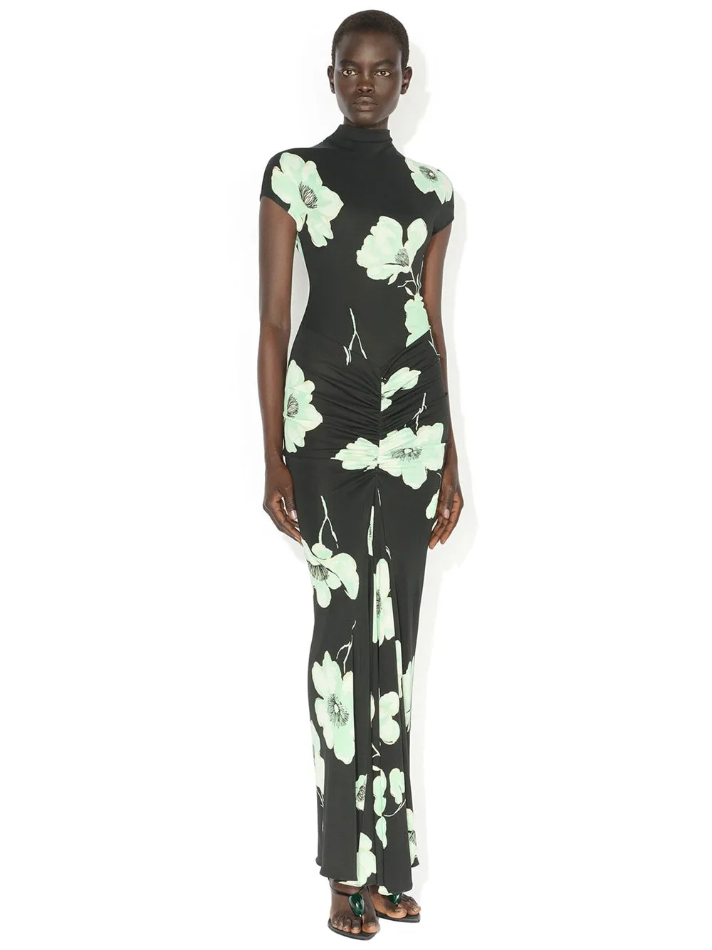Draped Printed Dress sold by Wanan Luxury product image thumbnail 2