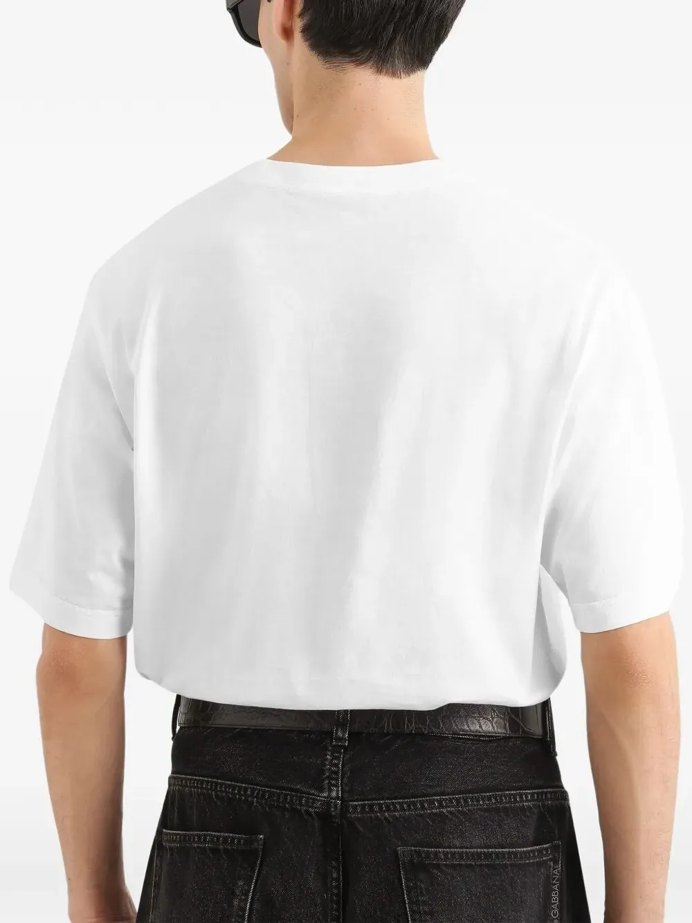 Cotton T-Shirt With Logo Embroidery sold by Wanan Luxury product image thumbnail 4