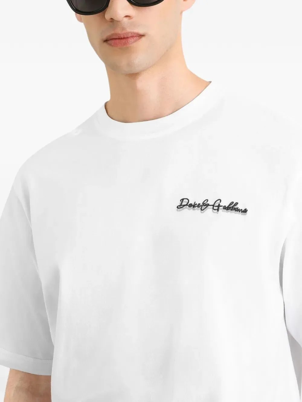Cotton T-Shirt With Logo Embroidery sold by Wanan Luxury product image thumbnail 2