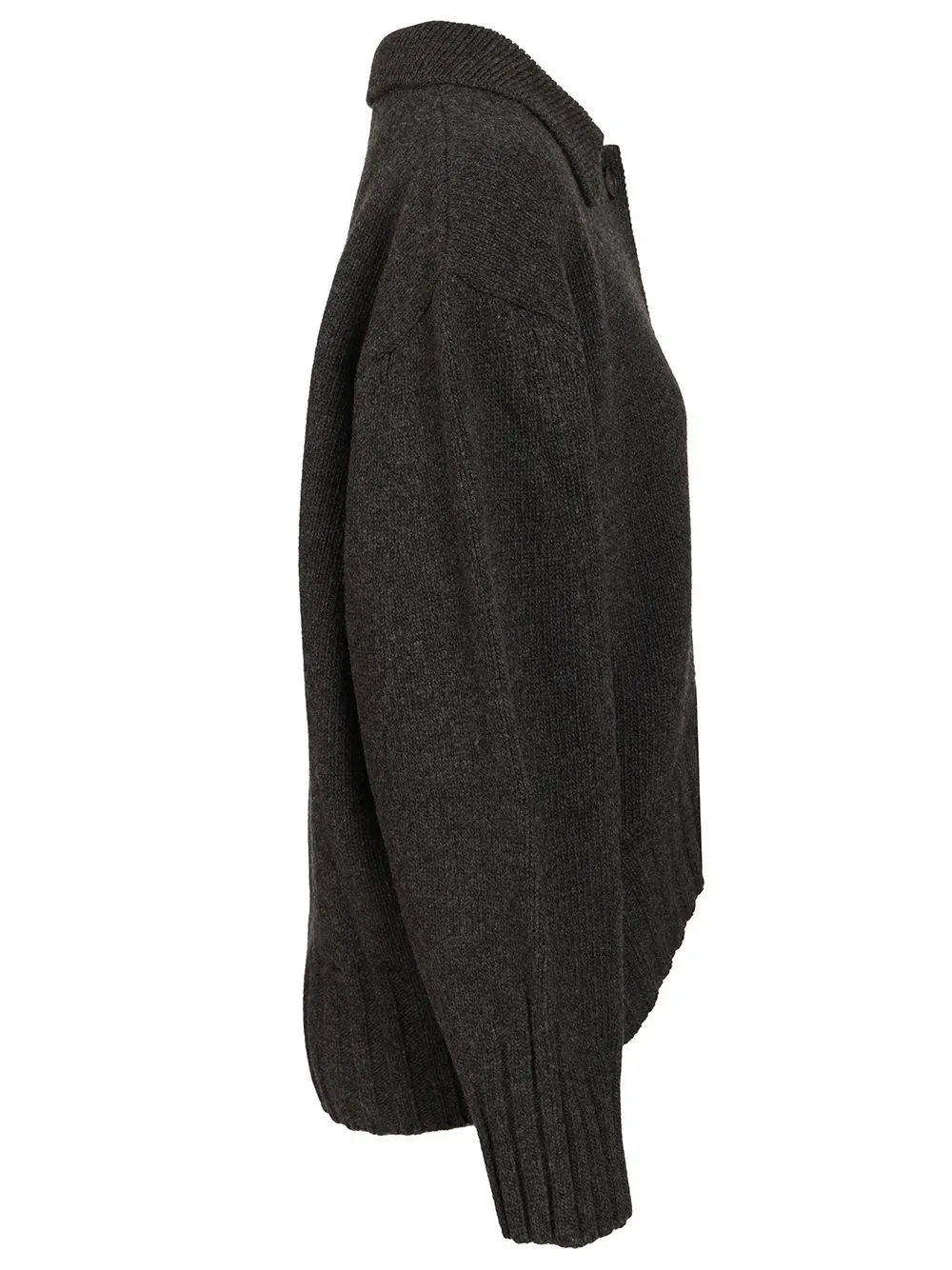 Cardigan With Embroidered Logo Knitwear Grey sold by Wanan Luxury product image thumbnail 3