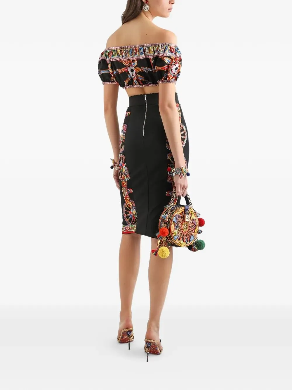 Printed Top In Popeline sold by Wanan Luxury product image thumbnail 3