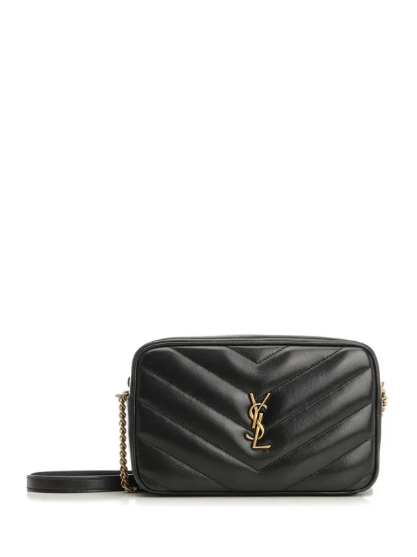 Loulou Camera Crossbody Bags Black made by Yves Saint Laurent
