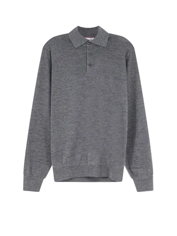 Cashmere And Silk Polo Shirt made by Brunello Cucinelli