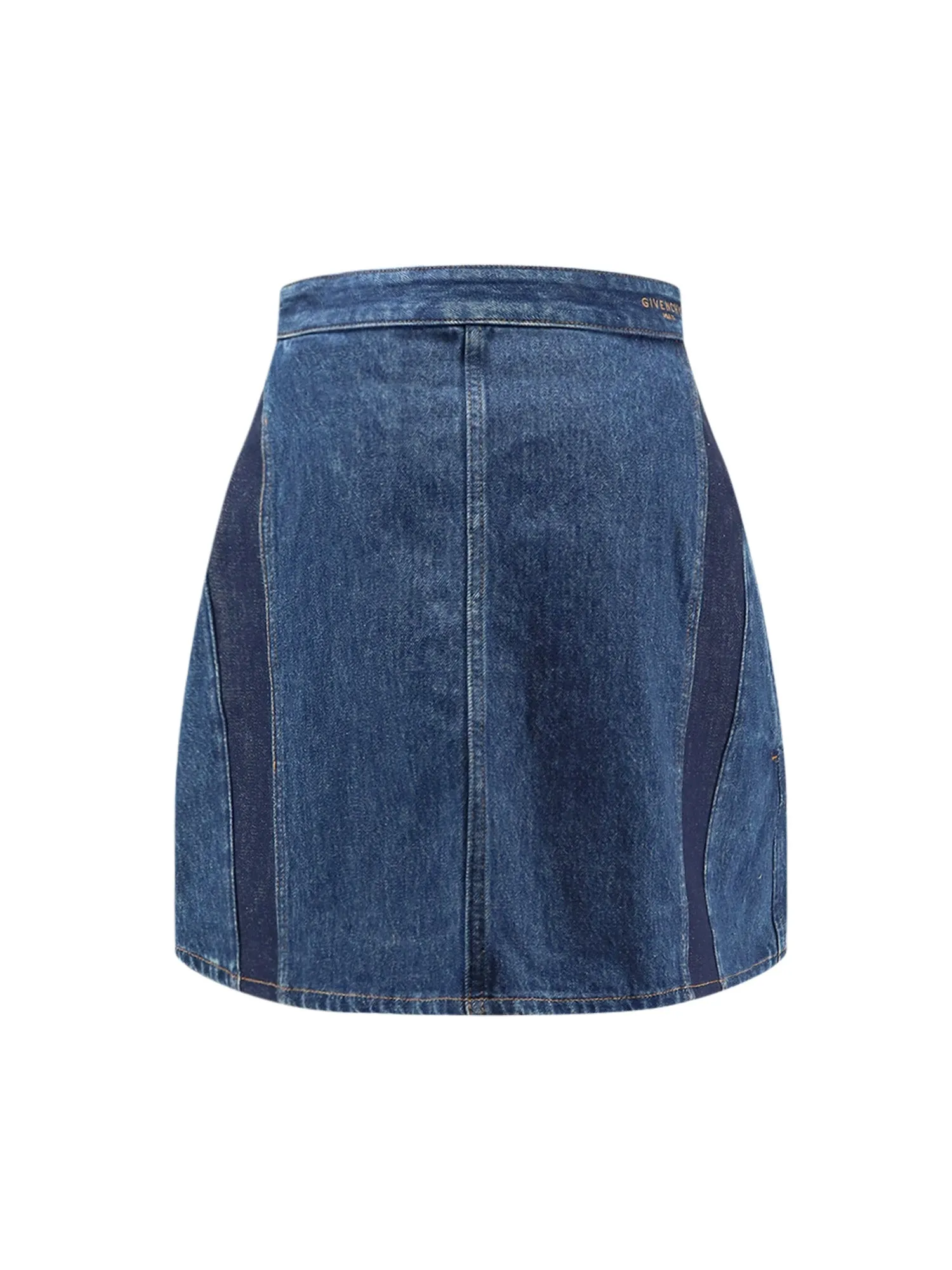 Cocoon Denim Blue Mini Skirt sold by Wanan Luxury