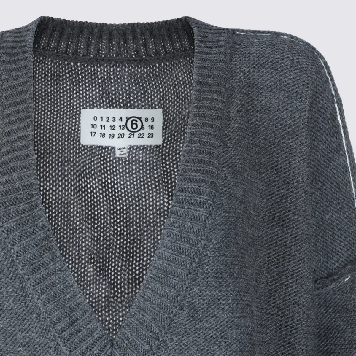 Sweaters Grey Melange sold by Wanan Luxury product image thumbnail 3