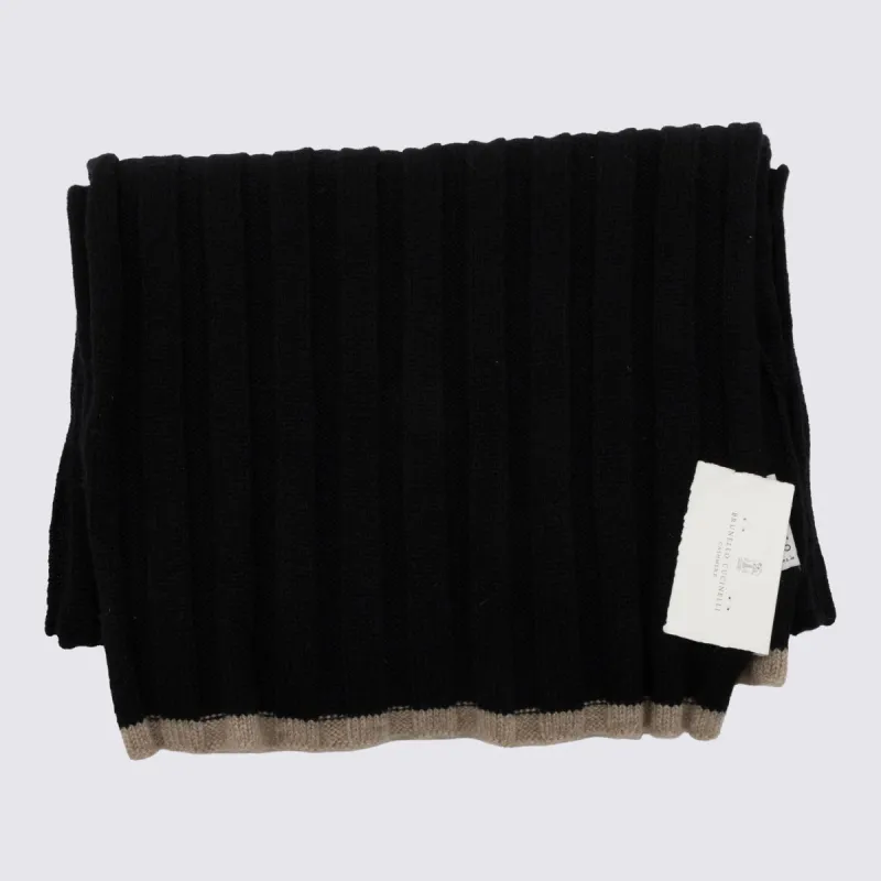 Scarfs Black made by Brunello Cucinelli