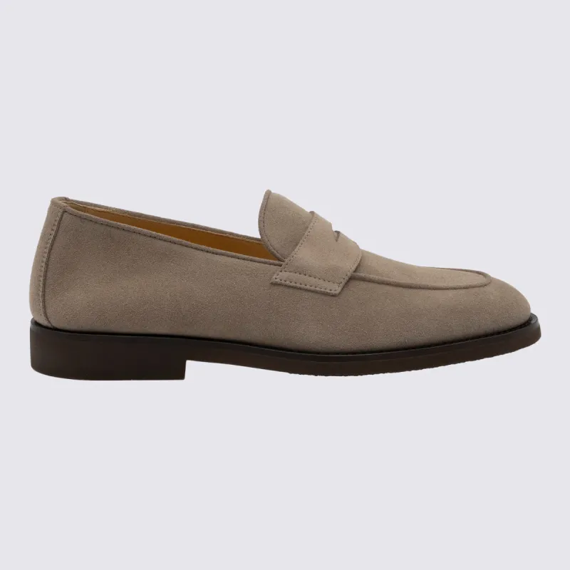 Flat Shoes Taupe made by Brunello Cucinelli