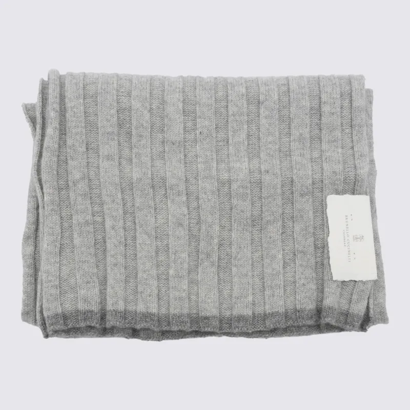 Scarfs Light Grey made by Brunello Cucinelli