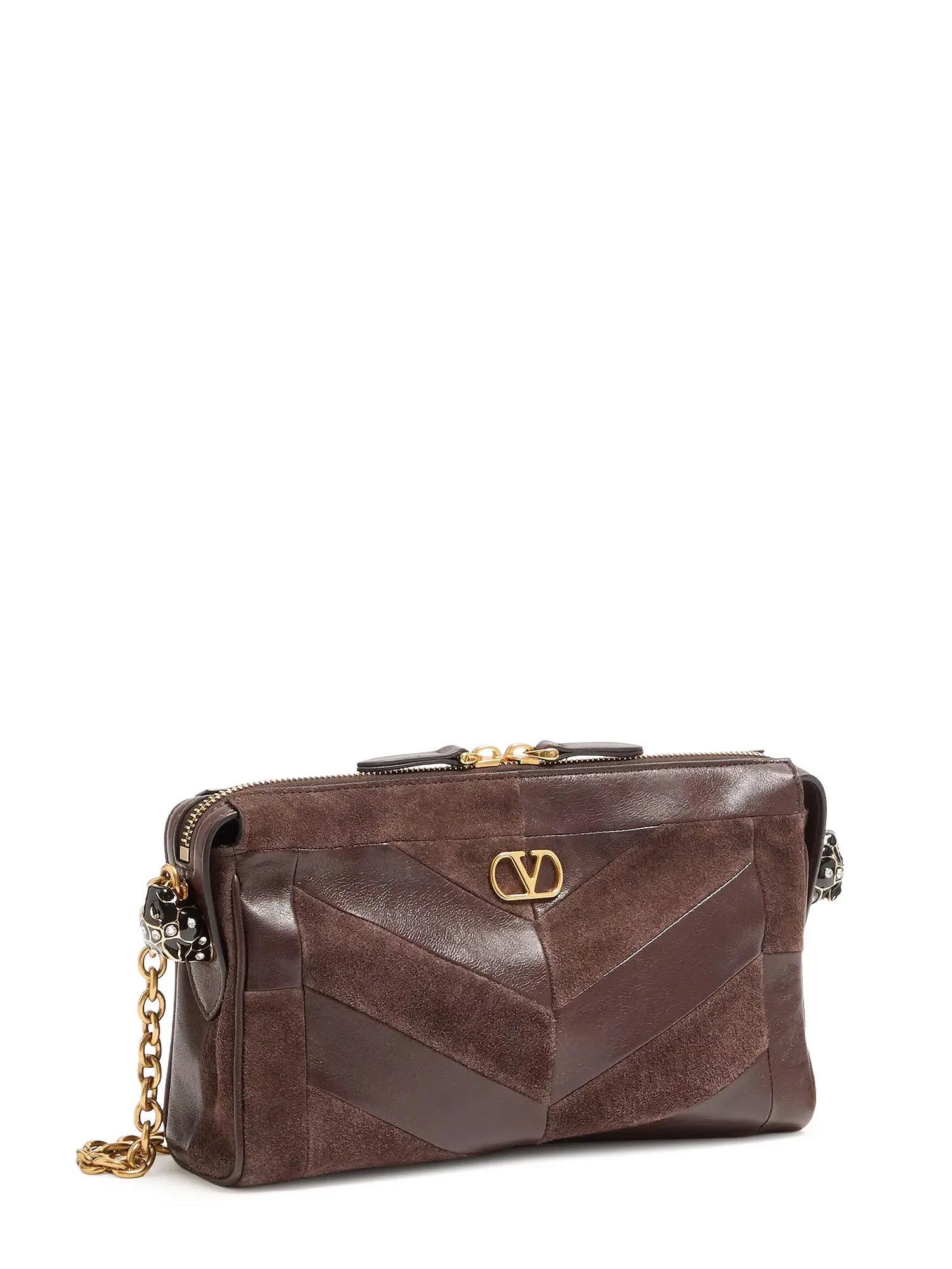 Panthea Suede And Leather Crossbody Bag sold by Wanan Luxury product image thumbnail 3