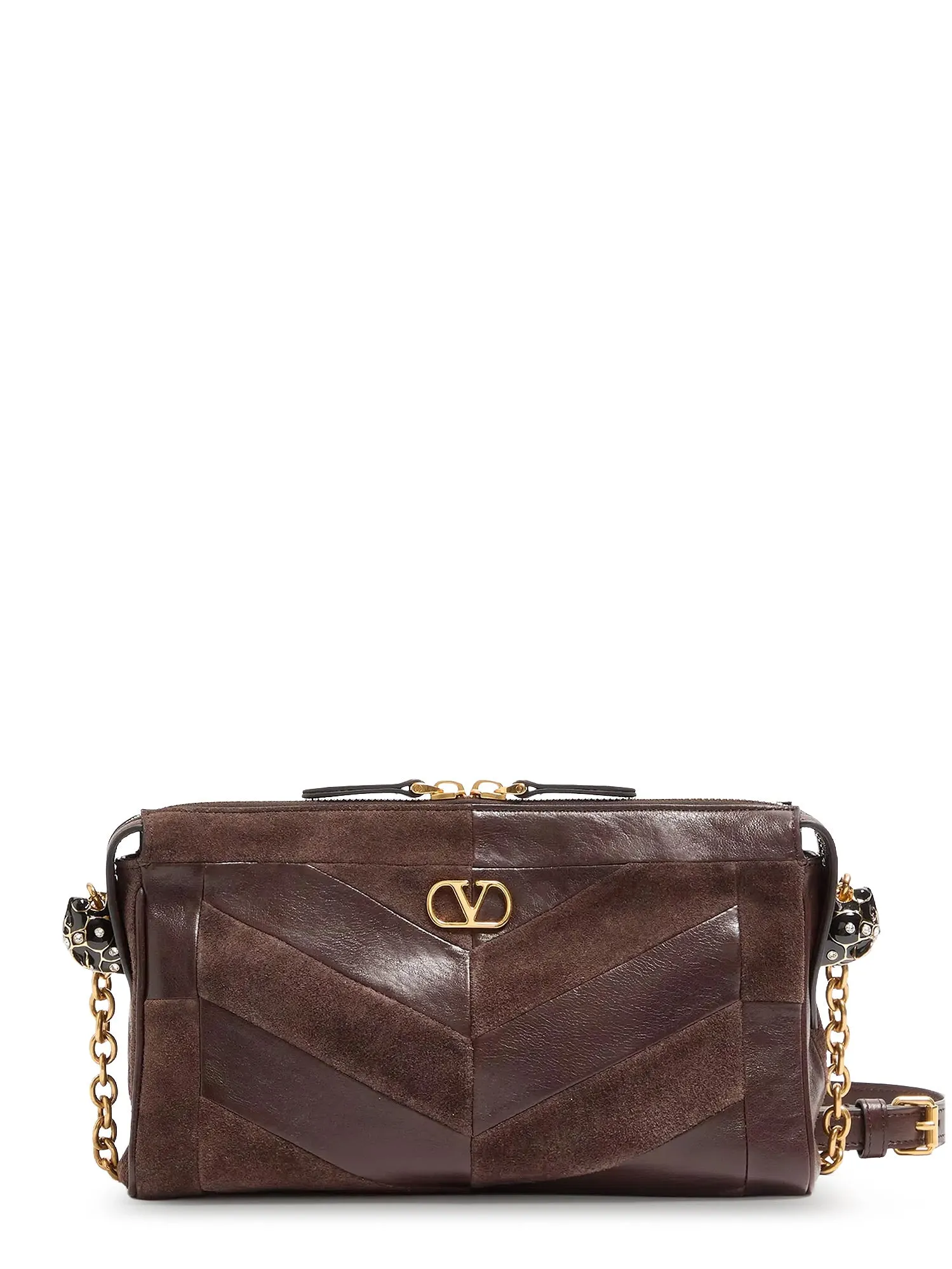 Panthea Suede And Leather Crossbody Bag sold by Wanan Luxury