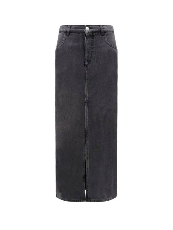 Faharia Black Denim Skirt made by Isabel Marant