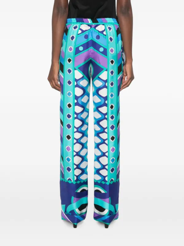 Printed Silk Trousers made by Emilio Pucci