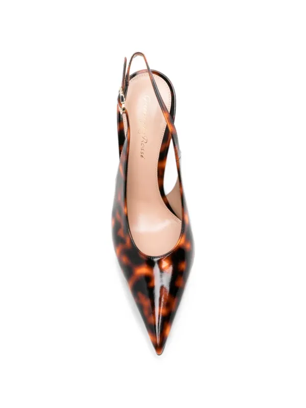 Sofia Leather Slingback Pumps made by Gianvito Rossi
