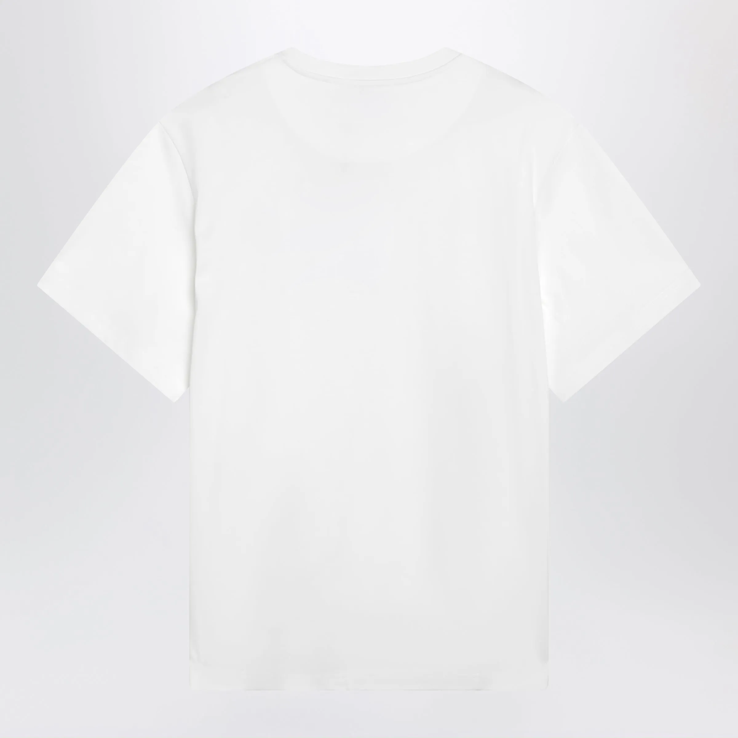 Oversized Cotton Jersey T-Shirt With Cutout Hem, White sold by Wanan Luxury product image thumbnail 2