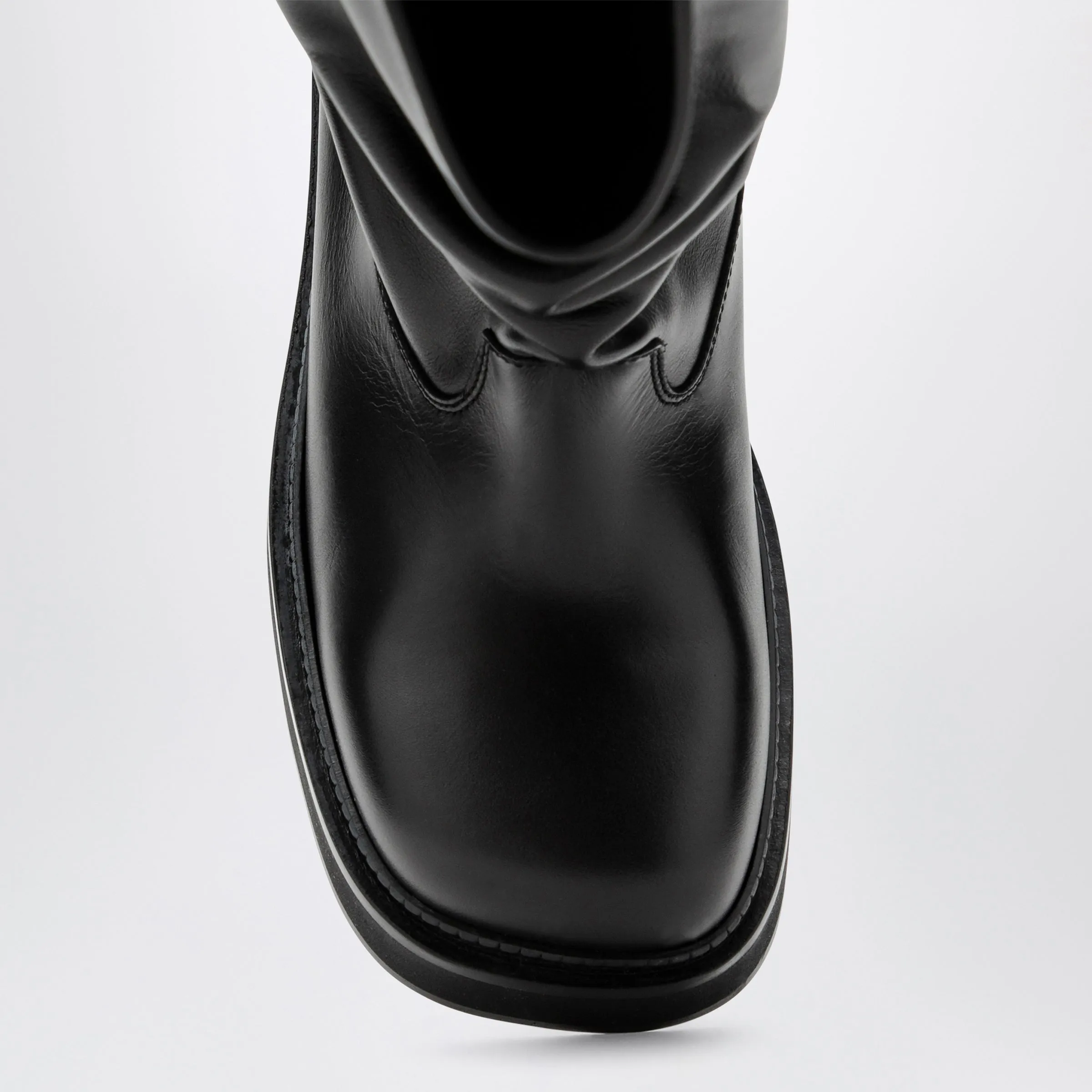 Robin Passeggiata Combat Boots In Black Calf Leather sold by Wanan Luxury product image thumbnail 3