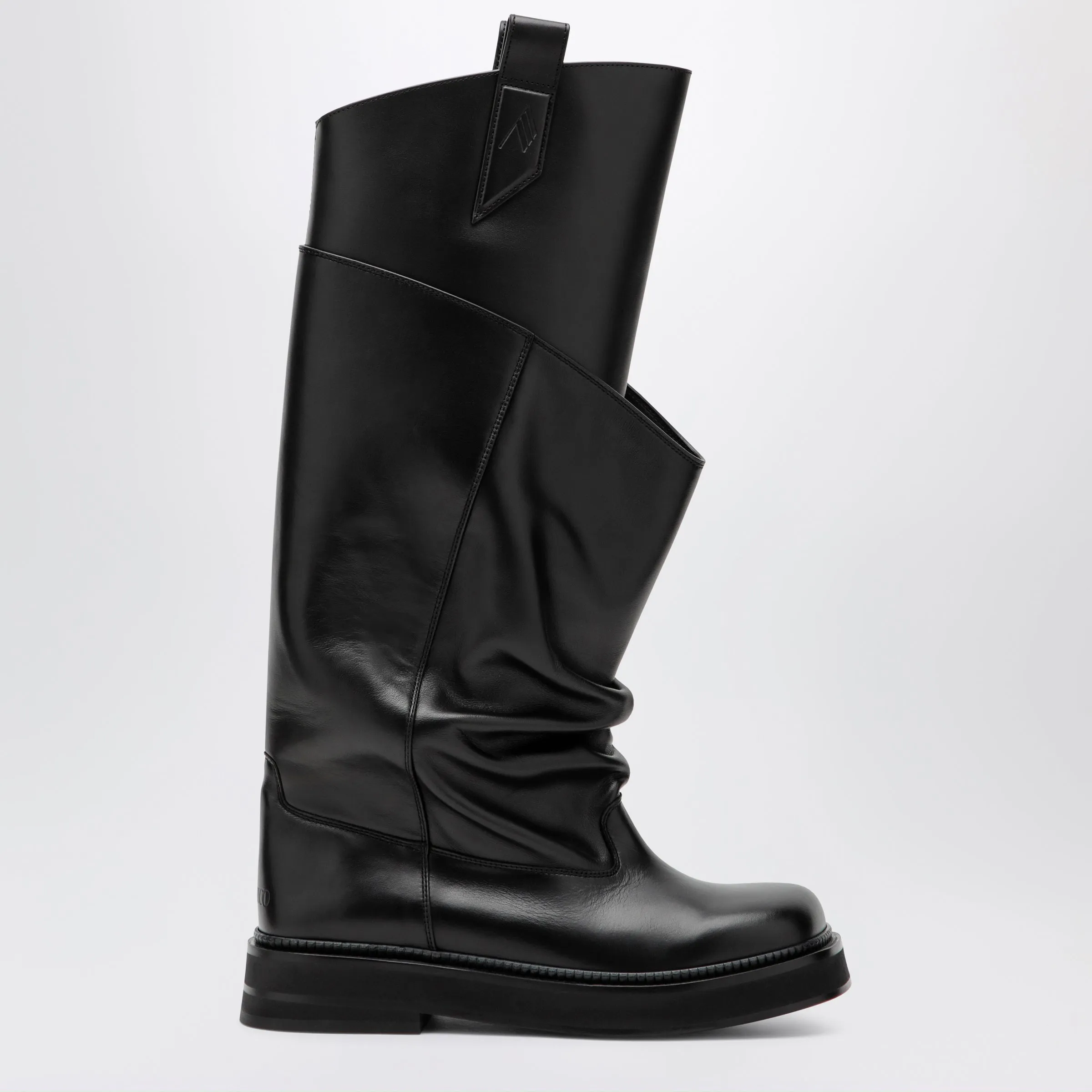 Robin Passeggiata Combat Boots In Black Calf Leather sold by Wanan Luxury
