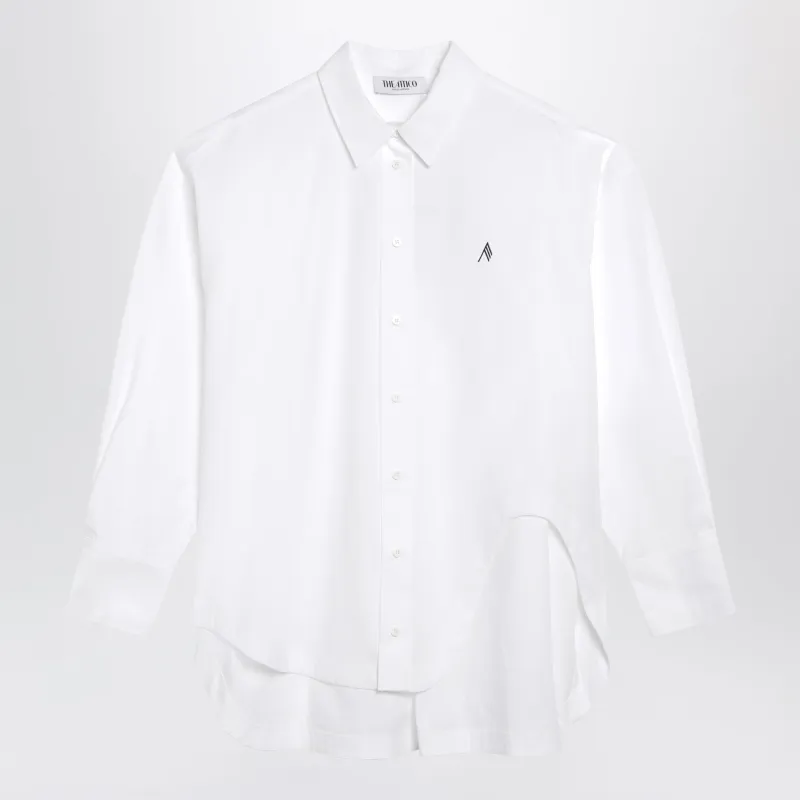 Diana Shirt In White Cotton made by The Attico