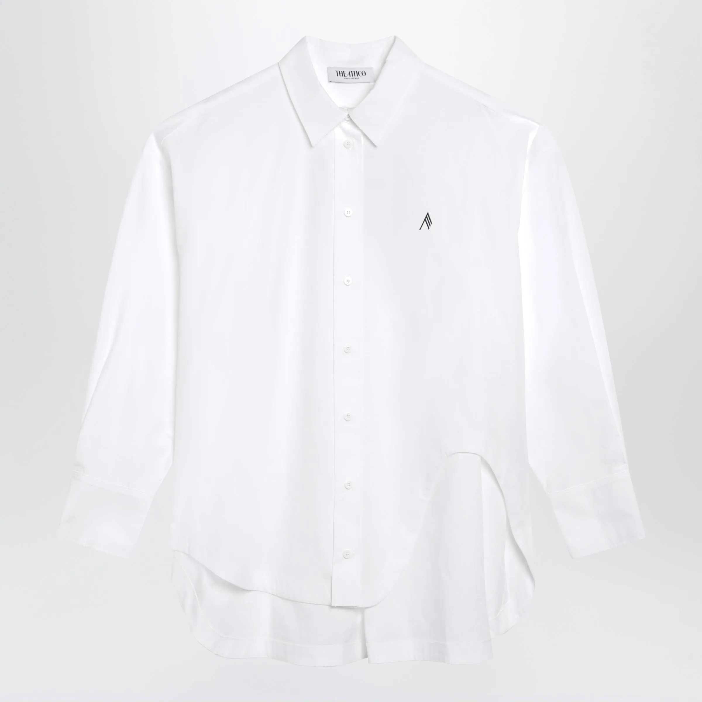Diana Shirt In White Cotton sold by Wanan Luxury