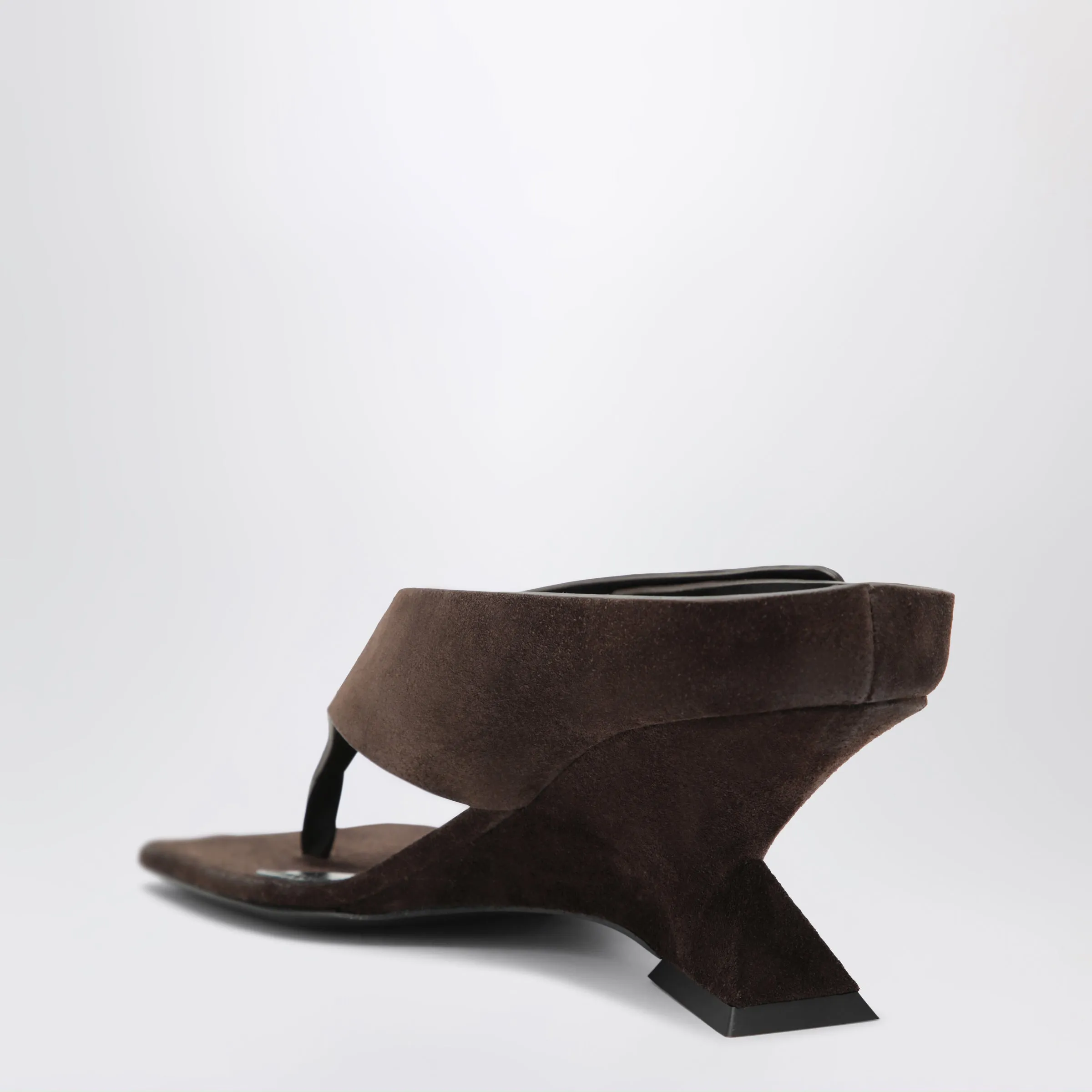Cheope Suede Thong Sandals In Dark Brown sold by Wanan Luxury product image thumbnail 2