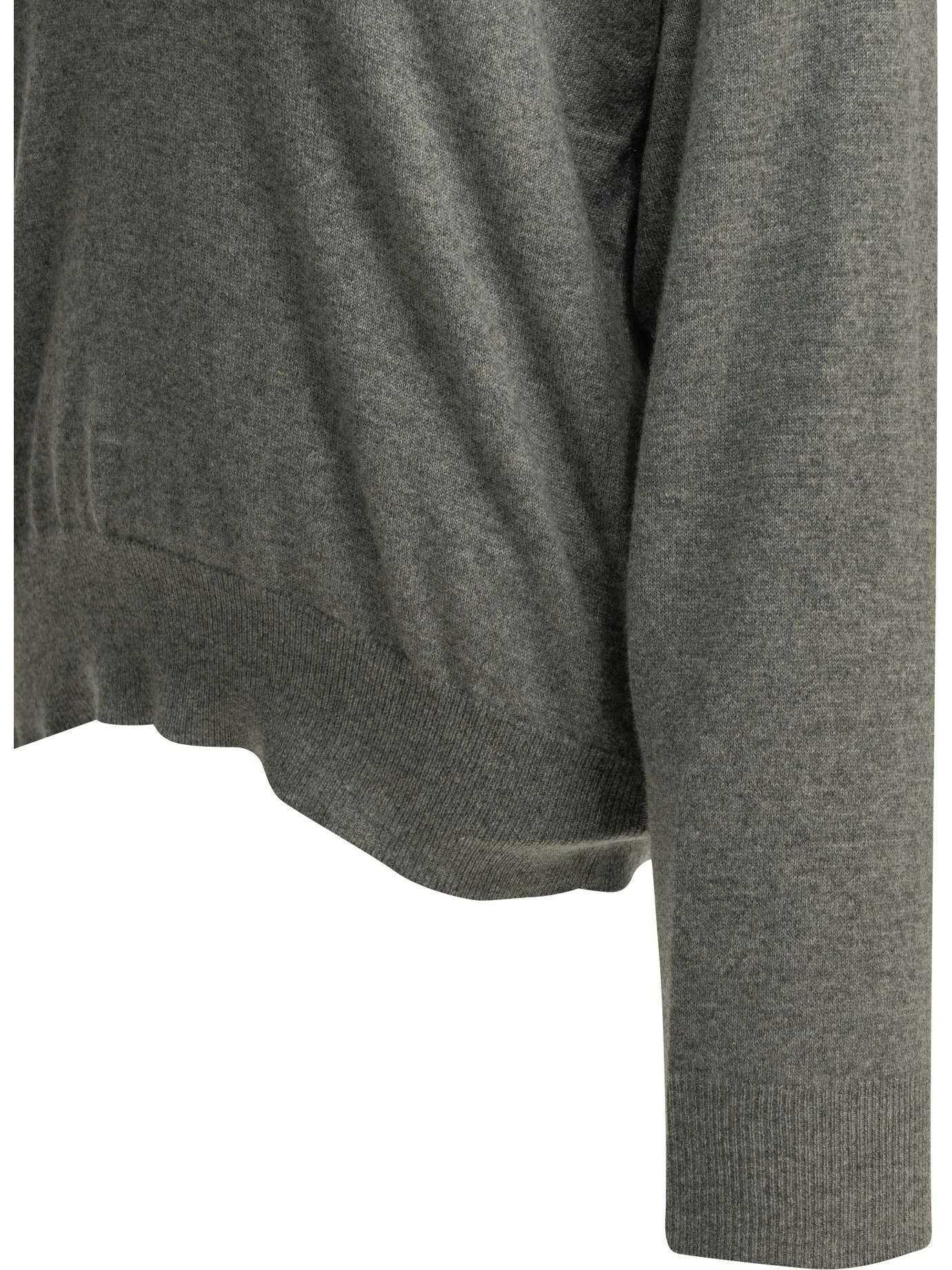 Cashmere V-Neck Sweater Knitwear Grey sold by Wanan Luxury product image thumbnail 4