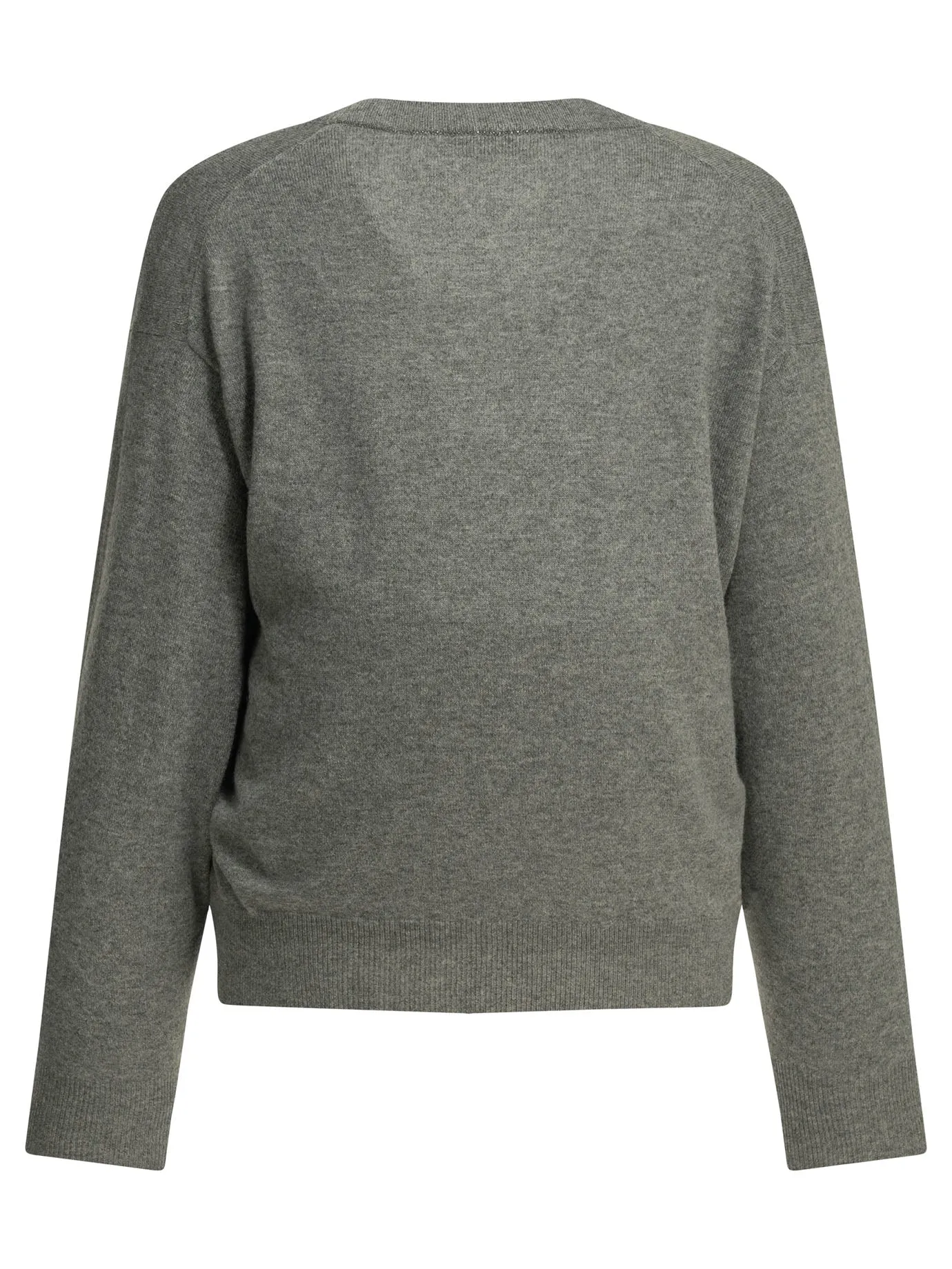 Cashmere V-Neck Sweater Knitwear Grey sold by Wanan Luxury product image thumbnail 2