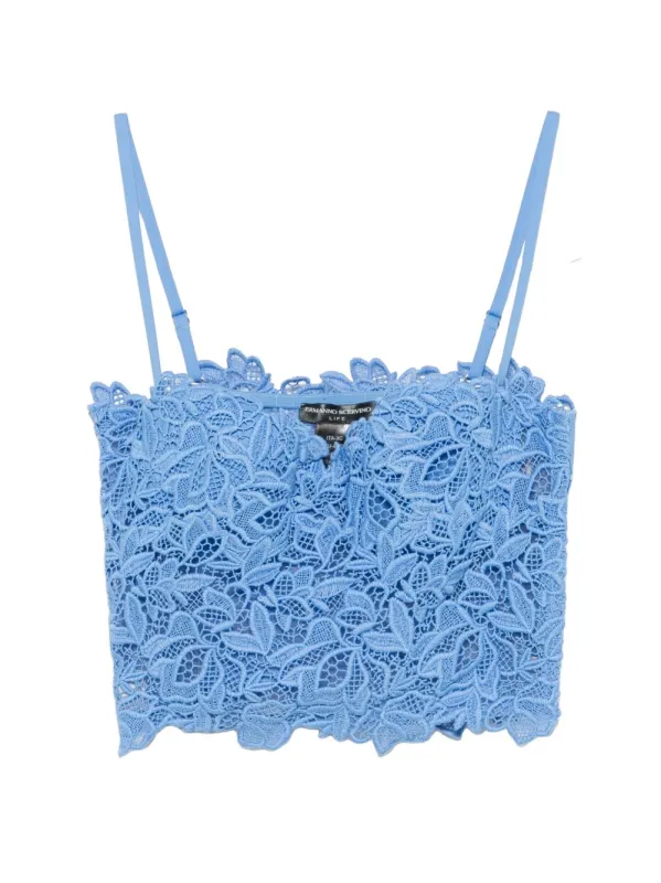 Lace Cotton Top made by Ermanno Scervino